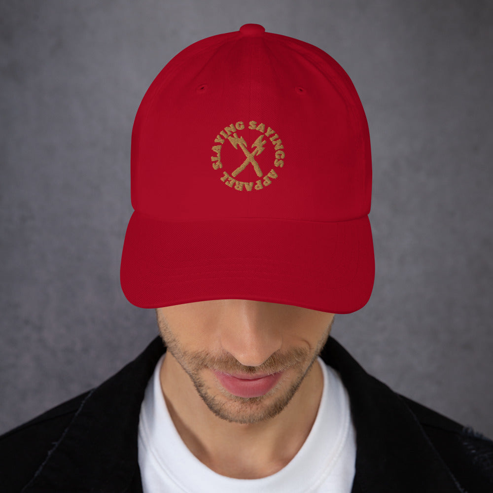 Snapback Baseball Hat Embroidered brown letters