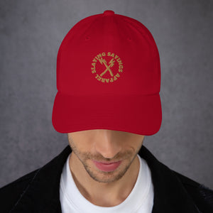 Snapback Baseball Hat Embroidered brown letters