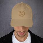 Load image into Gallery viewer, Snapback Baseball Hat Embroidered brown letters
