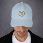Load image into Gallery viewer, Snapback Baseball Hat Embroidered brown letters
