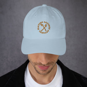 Snapback Baseball Hat Embroidered brown letters
