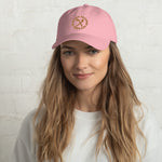 Load image into Gallery viewer, Snapback Baseball Hat Embroidered brown letters
