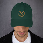 Load image into Gallery viewer, Snapback Baseball Hat Embroidered brown letters
