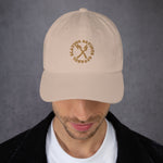 Load image into Gallery viewer, Snapback Baseball Hat Embroidered brown letters
