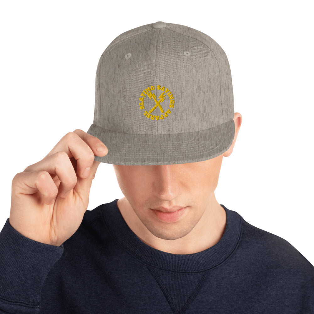 Snapback Baseball Hat Embroidered gold letters