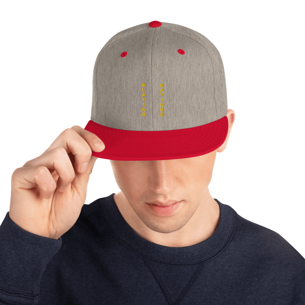 Snapback Baseball Hat Embroidered
