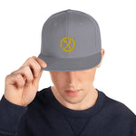 Load image into Gallery viewer, Snapback Baseball Hat Embroidered gold letters
