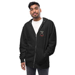 Load image into Gallery viewer, Unisex fleece zip up hoodie Watch The News
