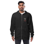 Load image into Gallery viewer, Unisex fleece zip up hoodie Watch The News
