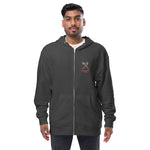 Load image into Gallery viewer, Unisex fleece zip up hoodie Watch The News
