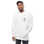 Load image into Gallery viewer, Unisex fleece zip up hoodie Watch The News
