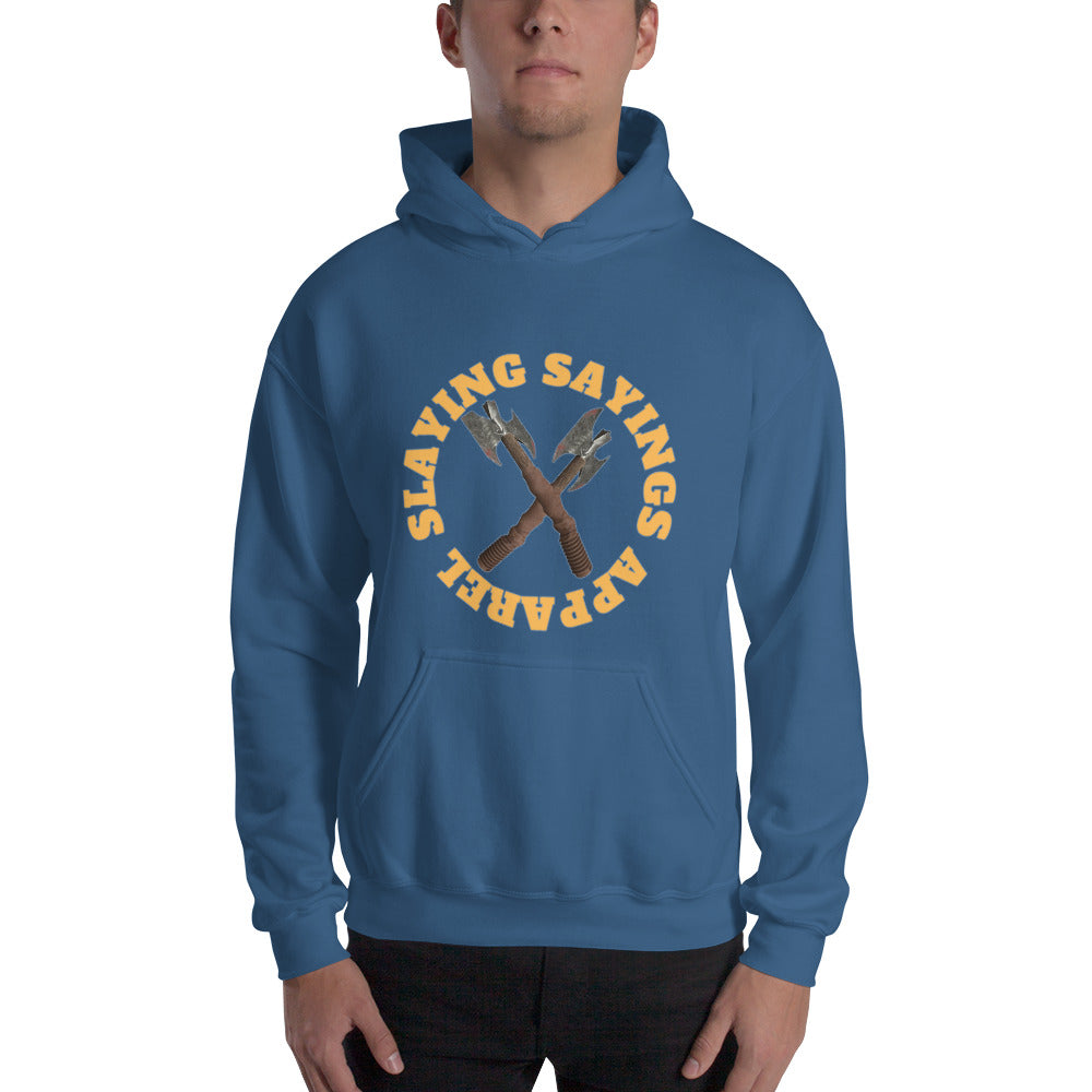 Unisex Hoodie Slaying Sayings Front Logo