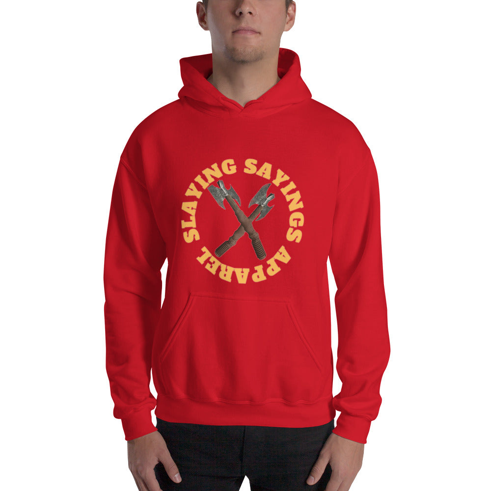 Unisex Hoodie Slaying Sayings Front Logo