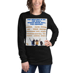 Load image into Gallery viewer, Unisex Long Sleeve T-Shirt Writing on the Wall
