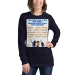 Load image into Gallery viewer, Unisex Long Sleeve T-Shirt Writing on the Wall
