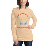 Load image into Gallery viewer, Unisex Long Sleeve T-shirt Taking A Sip
