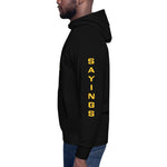 Load image into Gallery viewer, Unisex Hoodie Slaying Saying Logo on Sleeves
