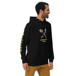 Load image into Gallery viewer, Unisex Hoodie Slaying Saying Logo on Sleeves
