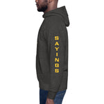 Load image into Gallery viewer, Unisex Hoodie Slaying Saying Logo on Sleeves
