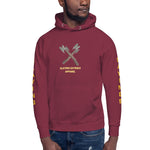 Load image into Gallery viewer, Unisex Hoodie Slaying Saying Logo on Sleeves
