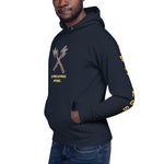 Load image into Gallery viewer, Unisex Hoodie Slaying Saying Logo on Sleeves
