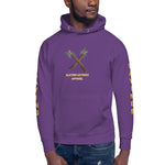 Load image into Gallery viewer, Unisex Hoodie Slaying Saying Logo on Sleeves
