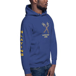 Load image into Gallery viewer, Unisex Hoodie Slaying Saying Logo on Sleeves
