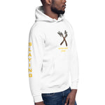 Load image into Gallery viewer, Unisex Hoodie Slaying Saying Logo on Sleeves
